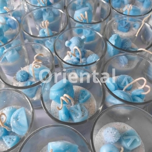 Baby shower bubble gum scented candles