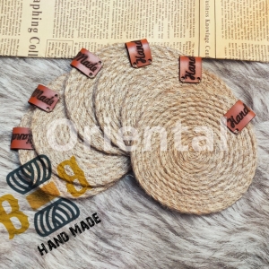 Burlap coasters for cups and plates