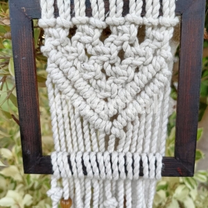 Macrame frame for home decor