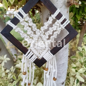 Macrame frame for home decor