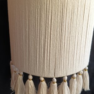 Macrame light chandelier for decor