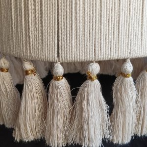 Macrame light chandelier for decor