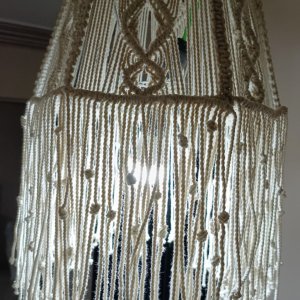 Macrame light chandelier