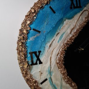 Mirror wall clock resin 50cm