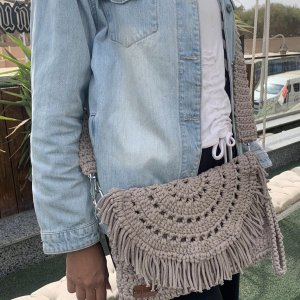 Crochet crossbody bag