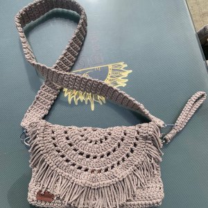 Crochet crossbody bag