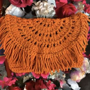 Crochet crossbody bag