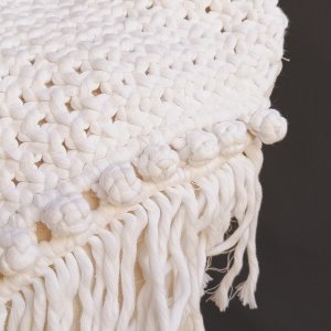 Macrame cushion cover