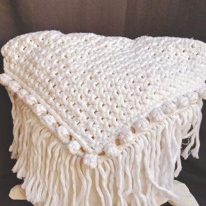 Macrame cushion cover