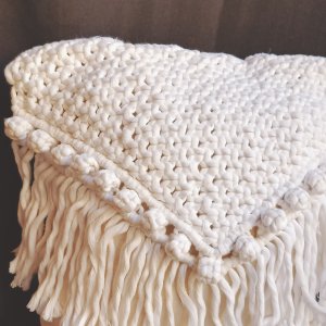 Macrame cushion cover