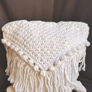 Macrame cushion cover