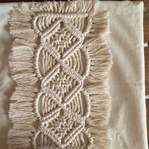 Macrame cushion cover