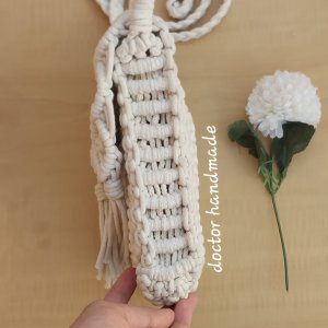 Macrame phone cross bag