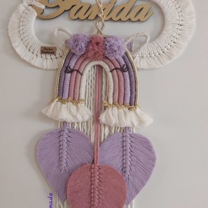 Macrame cloud with name child