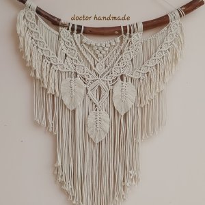 Bohemian style macrame hanging