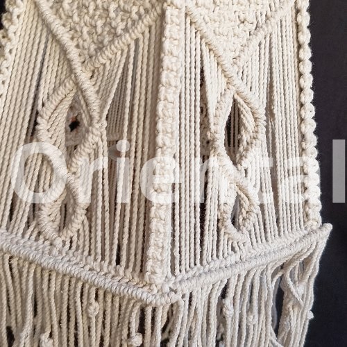 Macrame light chandelier