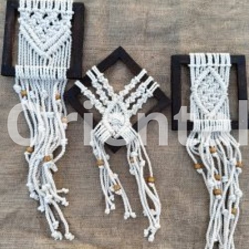 Macrame frame for home decor