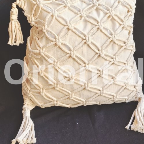 Macrame cushion cover