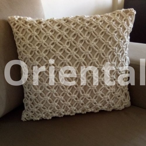 Macrame cushion cover