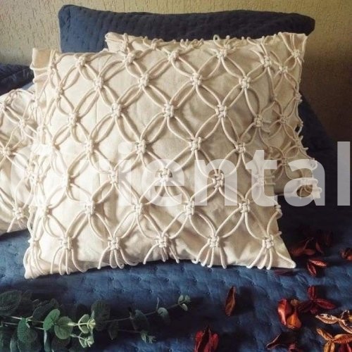 Macrame cushion cover