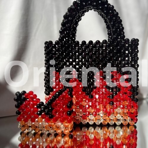 Fire womens Beaded Handbag