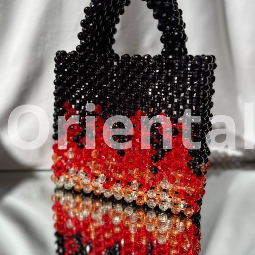 Fire womens Beaded Handbag