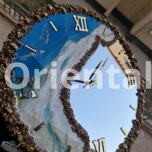 Mirror wall clock resin 50cm