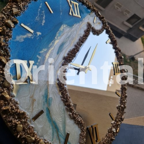 Mirror wall clock resin 50cm