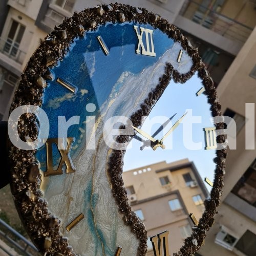 Mirror wall clock resin 50cm