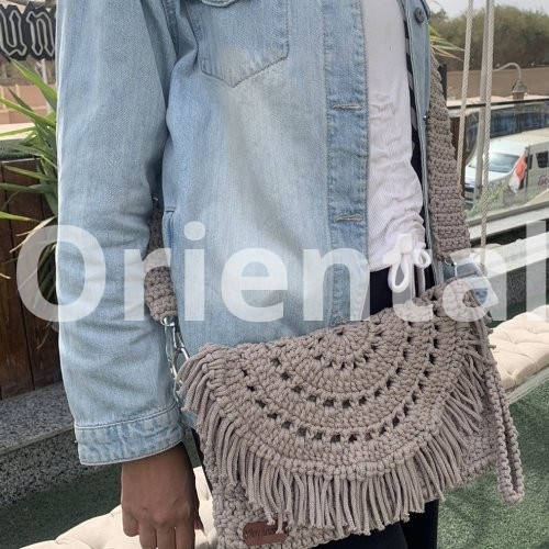 Crochet crossbody bag