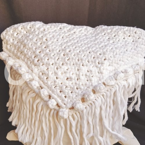 Macrame cushion cover