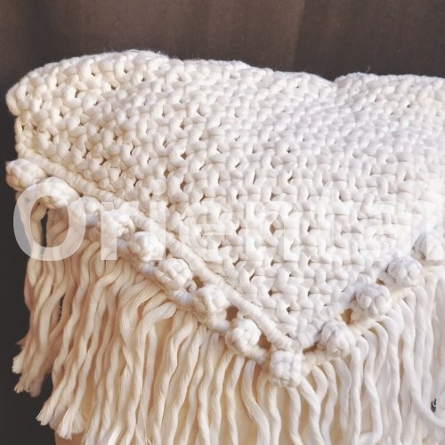 Macrame cushion cover