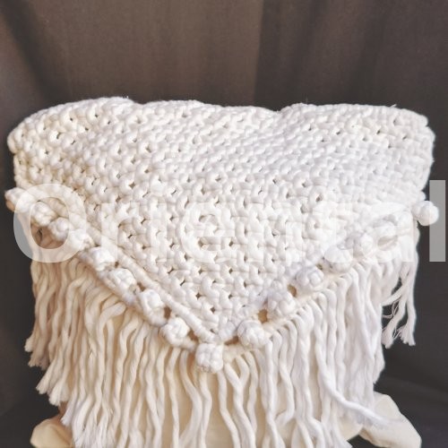 Macrame cushion cover