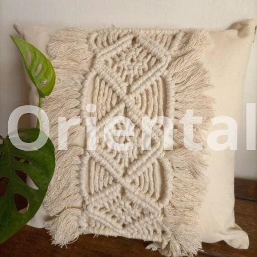 Macrame cushion cover