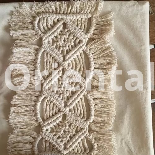 Macrame cushion cover