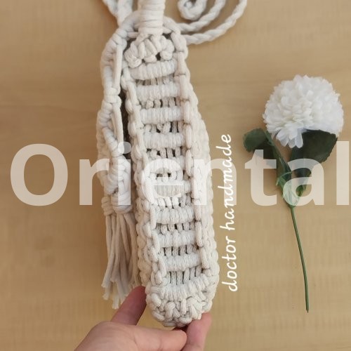 Macrame phone cross bag