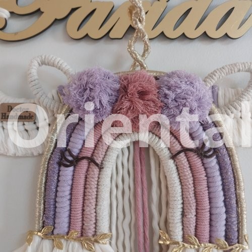 Macrame cloud with name child