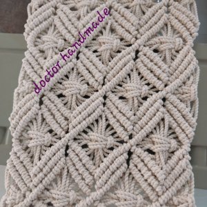 Macrame dining tablecloth