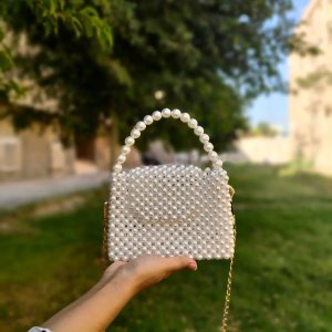 Pearl handbag and crossbody bag