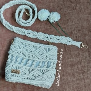 Macrame cross bag