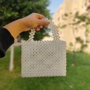 White crystal handbag