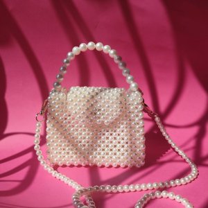 Pearl handbag and crossbody bag