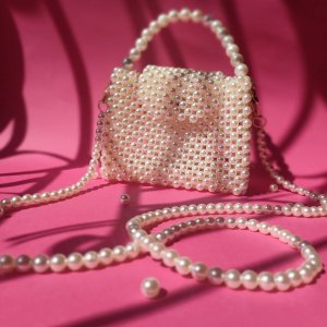 Pearl handbag and crossbody bag