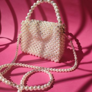 Pearl handbag and crossbody bag