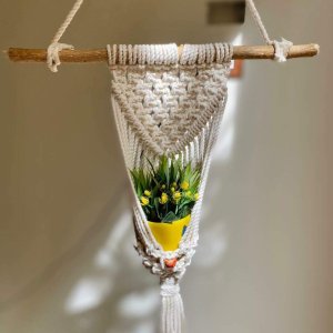 Macrame plant hanging for decoration