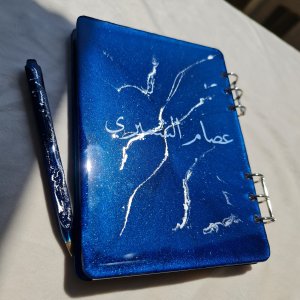 Resin note book a5,pen .