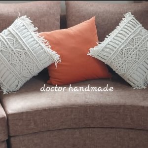 macrame cushion cover for decoration