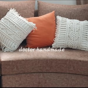 macrame cushion cover for decoration