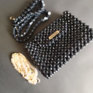 crystal shoulder and crossbody bag