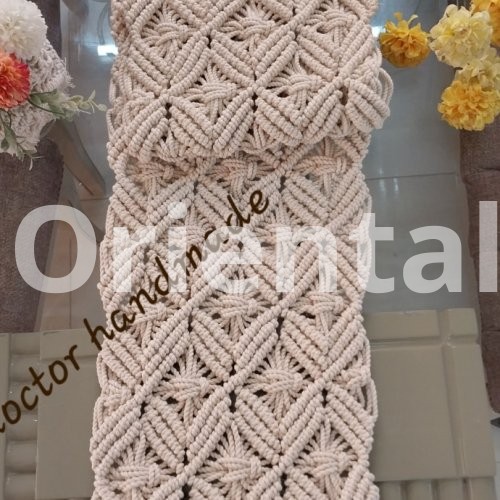 Macrame dining tablecloth